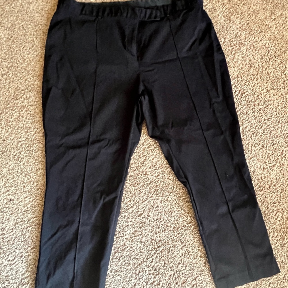 Black crop work dress pants from Lane Bryant size 22